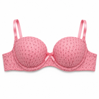 Girls' Push-Up Bra 2-Pack Size 40/90, Black Floral & Grey-Size 40 | Padded Cups, Lace Trim Detail, Adjustable Straps, Daily Wear, Printed Design – صورة 3