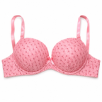 Girls' Push-Up Bra 2-Pack Size 40/90, Black Floral & Grey-Size 40 | Padded Cups, Lace Trim Detail, Adjustable Straps, Daily Wear, Printed Design – صورة 4