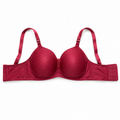 3-Pack Padded Bras Set, Printed White, Light Lilac & Burgundy Red-Size 58 | Adjustable Straps, Multi-Hook Back Closure, Daily Wear, Varied Colours, Soft Fabric – صورة 2