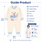 رومبر أطفال Baby Bear بأكمام طويلة، مقاس 1 سنة – صورة 1