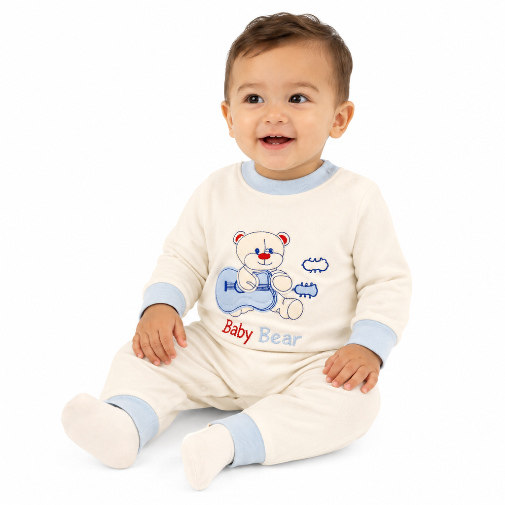 رومبر أطفال Baby Bear بأكمام طويلة، مقاس 1 سنة – صورة 2