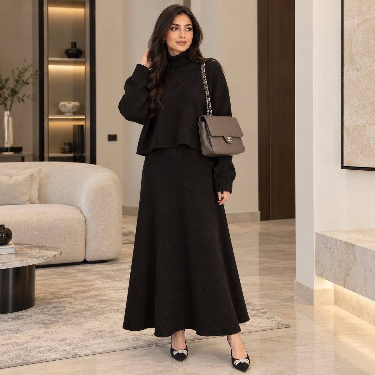 طقم أسود