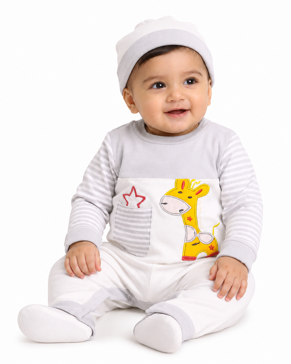 طقم زرافة الصغير للمواليد