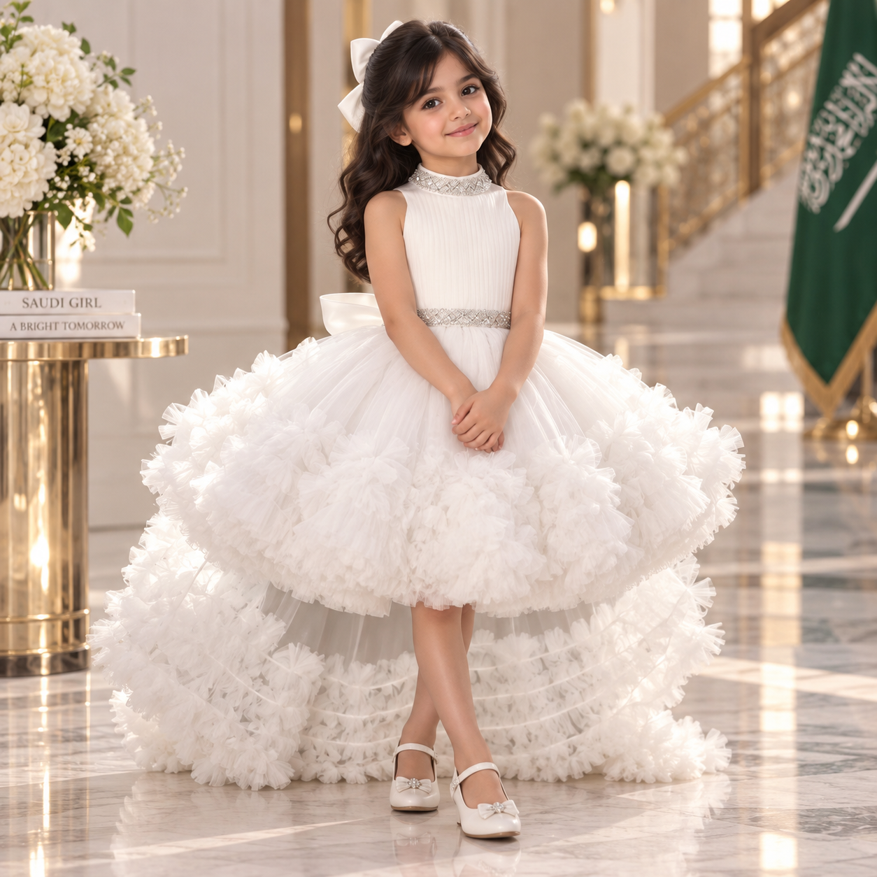 فستان بتصميم انيق للبنات