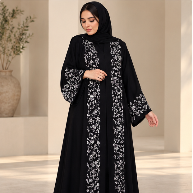 أسود وفضي