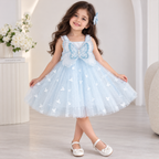 فستان أميرات مع تصميم ناعم مناسب للحفلات والمناسبات.