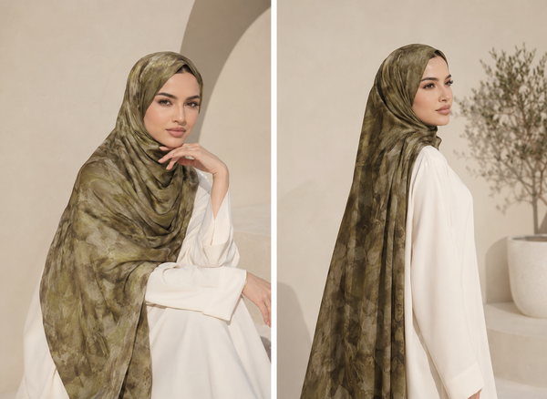 وشاح حرير خفيف وأنيق للإطلالات اليومية