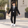 بدلة أولاد رسمية سوداء بطابع  أنيق